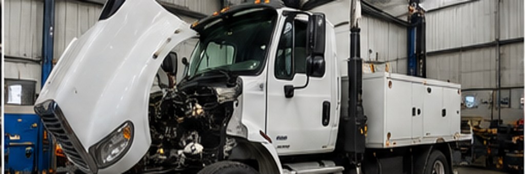 Illustrative commercial truck maintenance photo